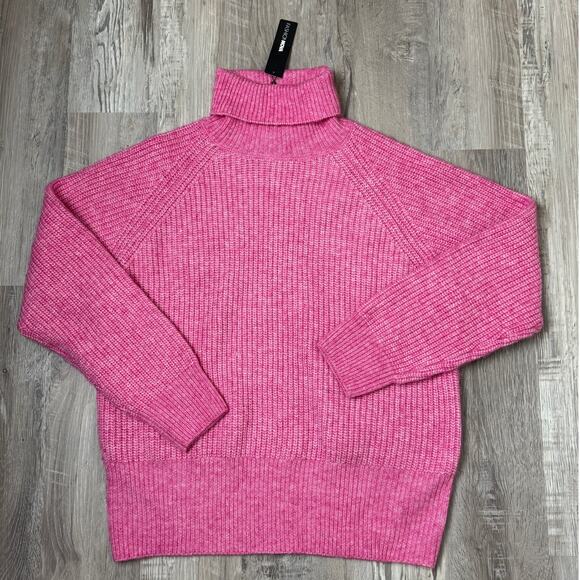 Fashion Nova NWT Clover Pink Chunky Knit Turtleneck Sweater Women’s 1X - Picture 4 of 12